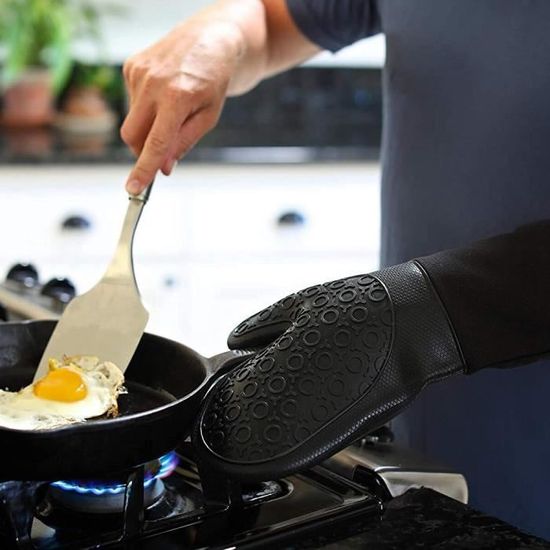 HMZXZ RXYY Gants de cuisine en coton matelassé avec doublure en forme de poisson Océan Résistant à la chaleur
