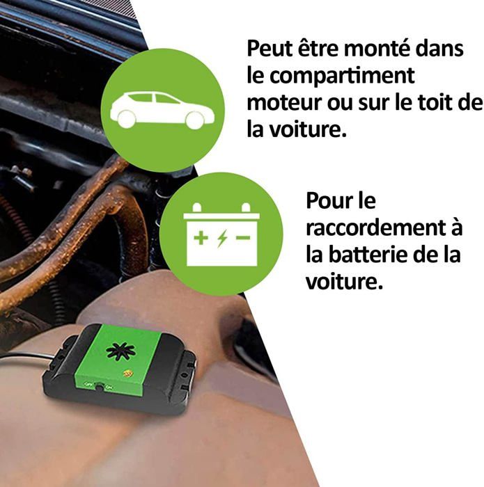 Répulsif Anti Martre, Repulsif Ultrason Anti Rongeur Pour Voiture Haute Fréquence, Anti Souris Et Rats Pour Moteur De Voiture - Jardin