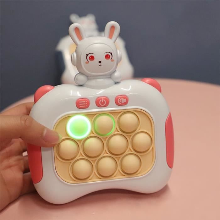 Jeu à Poussée Rapide Licorne Rose - Fidget Electronique Lumineux 6 Modes Pour Enfants