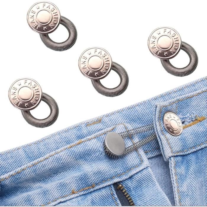 Ensemble d'extension de taille réglable pour jeans, bouton d