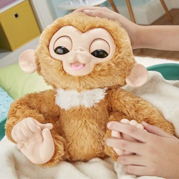 Peluche Furreal Zandi le bébé singe va chez le médecin - Peluche