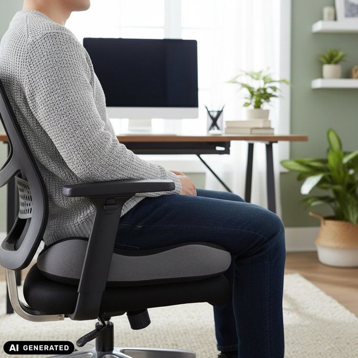 SHOP-STORY Coussin d'assise thérapeutique à mémoire de Forme avec Gel et revêtement antidérapant SHOP-STORY Coussin d'assise thérapeutique à mémoire de Forme avec Gel et revêtement antidérapant