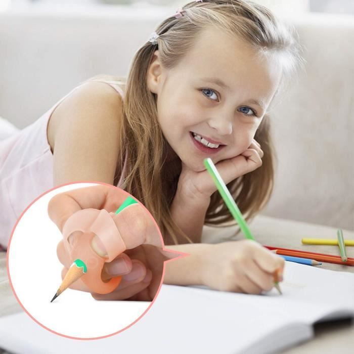 Stylo Lot de 6 Grippies Aide écriture, Guide Doigt Ecriture - Pencil Grips  for Kids Ergonomique Pour Enfant Adulte Besoins : : Fournitures de  bureau