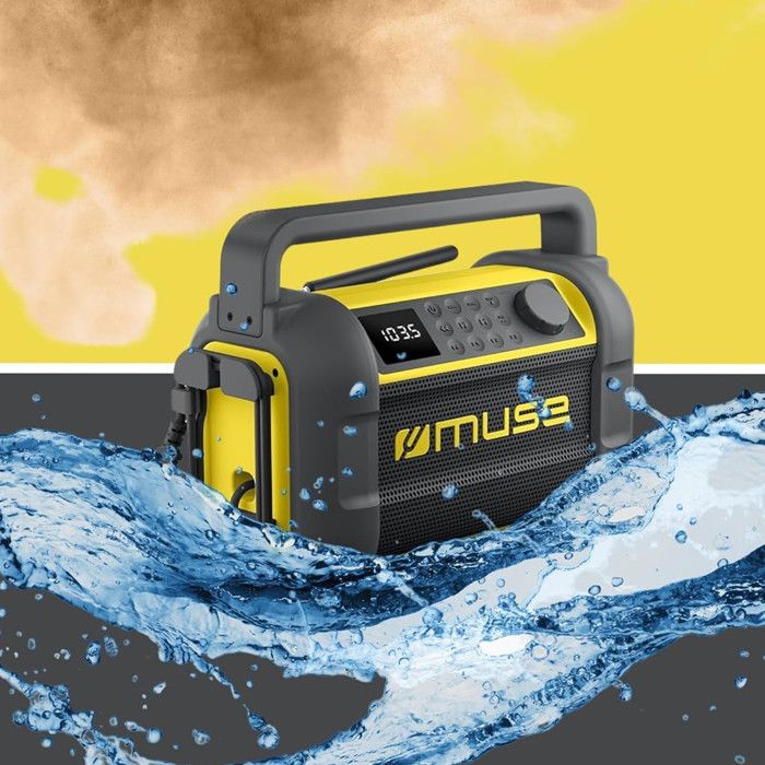 Radio FM Portable Muse M-182 RDC / Avec Lecteur CD / Lecteur De Cassette Fonction Enregistreur Et Entree Auxiliaire