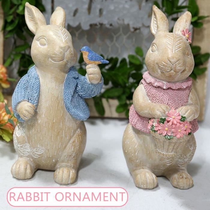 Vente en gros Polyrésine artisanale lapin Figurines drôle lapin petit  mignon Décoration de jardin - Chine Décoration et Décoration de bureau prix