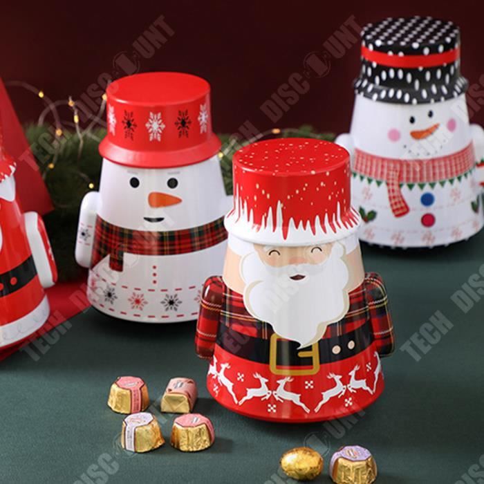 TD® Décorations de Noël gobelet boîtes de conserve bonbons de Noël
