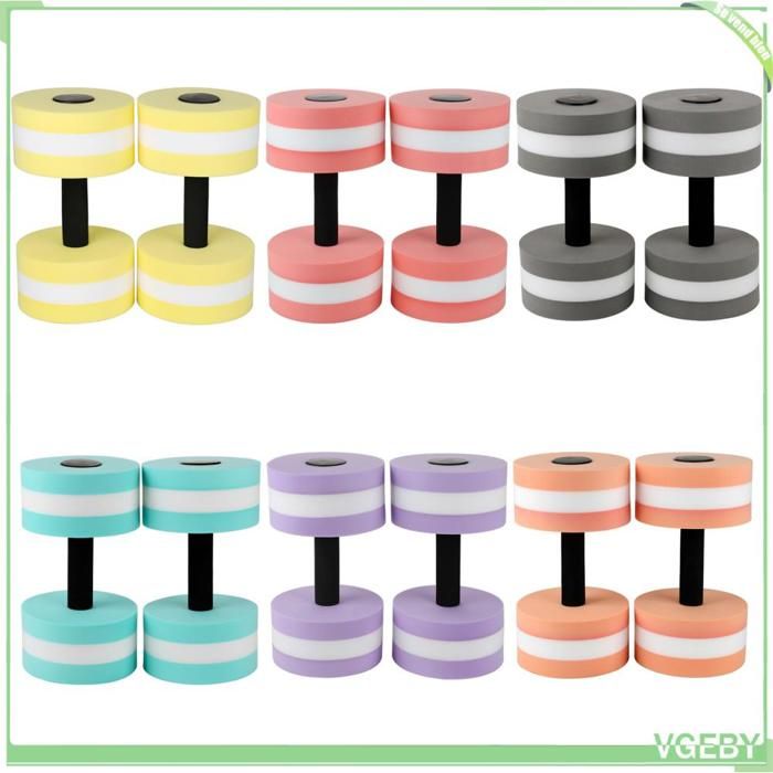 Haltères aquatiques en mousse EVA, 2 pièces, pour piscine, aérobic Haltères aquatiques en mousse EVA, 2 pièces, pour piscine, aérobic