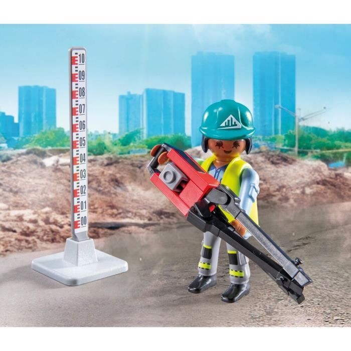 LOT CHANTIER PLAYMOBIL avec bétonnière et rouleau compresseur EUR 16,00