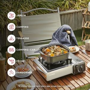 Réchaud De Camping Smart Outdoors – Gaz Butane Portable – Cuisinière Pique-nique