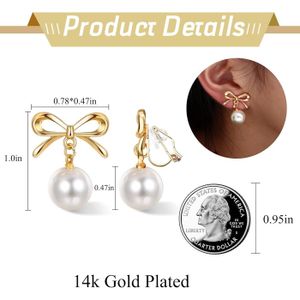 Hifot Boucle D'oreille Clip Femme Fille 10 Paires, Boucles D'oreilles Pendantes Longues Clips