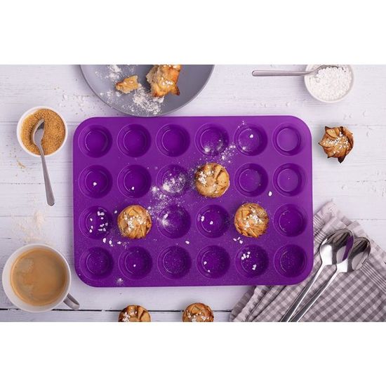 2 Pièces Moule Muffins Silicone Pour 24 Muffins,Anti-adhésif Plaque De Moule A Muffins Moules A Cupcakes Et Muffins Sans Bpa Mini Moule A Muffin Silicone Moule Muffin Pour Cupcakes Brownies Pudding
