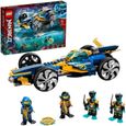 LEGO® 71752 NINJAGO® Le bolide ninja sous-marin Set de Construction, Sous-marin et Voiture avec Mini Figurines de Cole et Jay-0