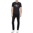 T-Shirt Homme Calvin Klein Noir Gris Monogram-0