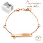 2SPLENDID Magnifique Bracelet Tendance Baigné dans l'OR. Boite cadeau offerte. Cadeau original femme Noël, St Valentin