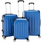 ALIGHTUP ABS Set de 3 Valises Rigides Légeres à 4 roulettes, Bagage Cabine 57cm+ 67cm + 78cm, Bleu