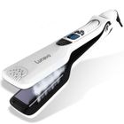 LUNAVO Lisseur vapeur - TD® - 2-en-1 - Ion négatif - Coiffure parfaite - Blanc