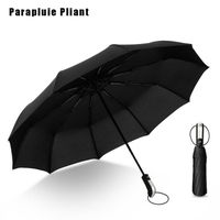 MTEVOTX Parapluie - Parapluie Automatique Pliant - Umbrella - Petit, compact, léger, solide, coupe-vent et résistant aux tempêtes