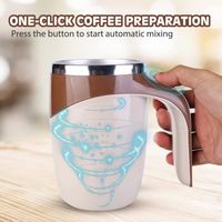 Tasse à café magnétique à arrête automatique, modèle aste, tasse rotative électrique, Milkshake paresseux