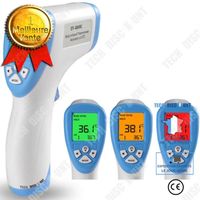 TD® Thermomètre pour le corps humain, pistolet de mesure de la température en anglais sans contact, thermomètre frontal infrarouge