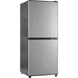 RÉFRIGÉRATEUR CLASSIQUE Réfrigérateur congélateur bas Merax - Capacité 106L (60 L + 46 L)- Classe E - Eclairage LED - H102xL42.5xP44.5 cm