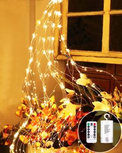 GUIRLANDE D'EXTÉRIEUR Lichterschweif - Guirlande lumineuse de 1 m - 100 LED - Fonctionne avec piles - Avec télécommande - 8 modes - Guirlande lumi[m7136]