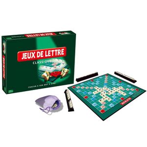Scrabble Voyage – Édition Mini 20x20 Cm – Jeu De Lettres Compact – Transportable – Version Française – CJT12