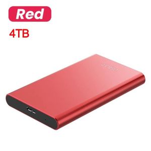 DISQUE DUR EXTERNE 4 To Rouge-Disque dur externe portable SSD haute v