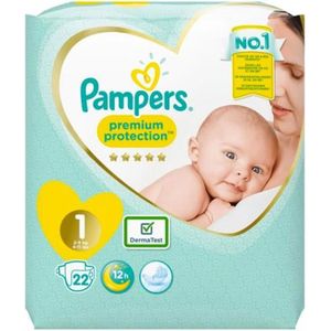 COUCHE Pampers New Baby Premium Protection T1 2-5kg 22 Co