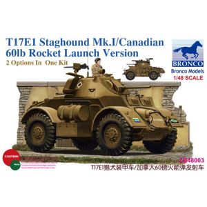 KIT MODÉLISME Maquette Militaire 1-48 T17E1 Staghound Mk. I (pro
