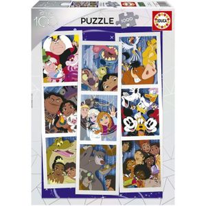 PUZZLE Puzzle 1000 pièces COLLAGE DISNEY 100 - Marque EDU