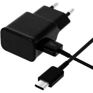 CHARGEUR TÉLÉPHONE Chargeur + Cable USB-C Noir pour Oppo A54 5G - OPP