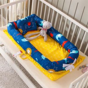 42 cm reducteur lit bebe,coussin bébé,Nouveau-né bébé chaise longue Portable bébé lit de nid pour filles garçons coton berceau enfant en bas âge bébé pépinière nacelle Co Sleeper lit 75 