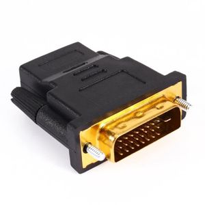 ADAPTATEUR AUDIO-VIDÉO  Tbest Adaptateur câble PC DVI 24+1 mâle vers HDMI 
