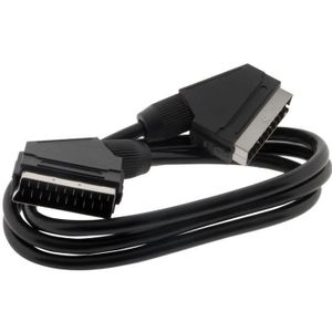 Gefotech Cordon p/éritel 1,2 m Noir