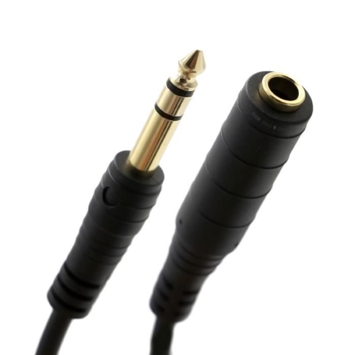 Câbles Stéréo Jack - Suceso Câble Audio 3.5mm Vers Double 6.35mm Y Splitter  6.35 Mâle 3.5 Jack Tressé D instrument Compat - Cdiscount Instruments de  musique