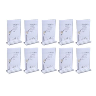 Lot De 10 Supports Inclinés Réglables En Acrylique – Pour Cartes Collection, Présentoir Stable, Transparent