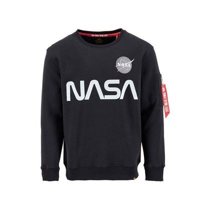 Shirt Nasa Homme Sweat Nasa Noir Alpha Industries Homme Hauts
