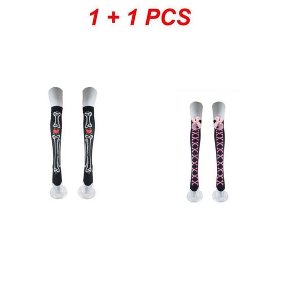 Chaussettes Imprimées Mignonnes Chauves-Souris Citrouille