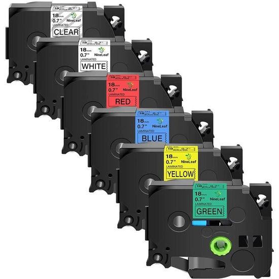 Brother P-Touch Black & White Office Label Makers 6-24mm Label Tapes For Brother PTouch - Compatible With TZ211 221 231 241 251 P Touch Tape 12 Mm - Foto 5