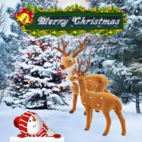 Cerf de Noël Rennes Santa Craft Elk Xmas Home Tree Decor Ornement