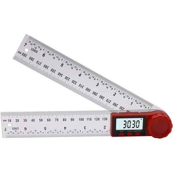 Goniomètre Numérique En Acier Inoxydable - Mesure D'angle 0-180° - Précision ±0,5° - Pour Menuiserie, Construction - 5