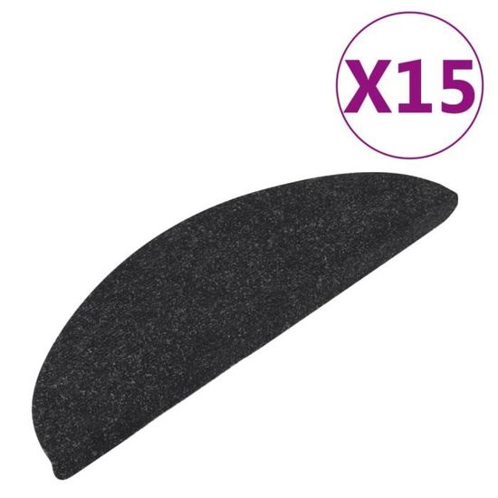 Lot De 15 Tapis D'escalier Autocollants Antidérapants 60x20 Cm - Kaki, Pour Enfants, Seniors, Animaux - Intérieur Bois, Carrelage, Stratifié - 9