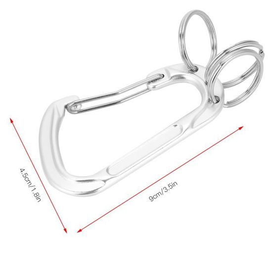 CUQUE Mousqueton à Boucle D Mousqueton Multifonctionnel En Alliage D