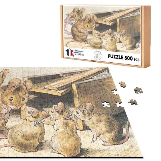 Puzzle Classique 500 Pi ces Famille Souris Et Le Piege Illustration puzzle-classique-500-pi-ces-famille-souris-et-le-piege-illustration