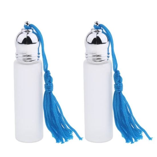 Lot De 10 Bouteilles à Bille En Verre 10ml - Marron Pour Huiles Essentielles Et Aromathérapie