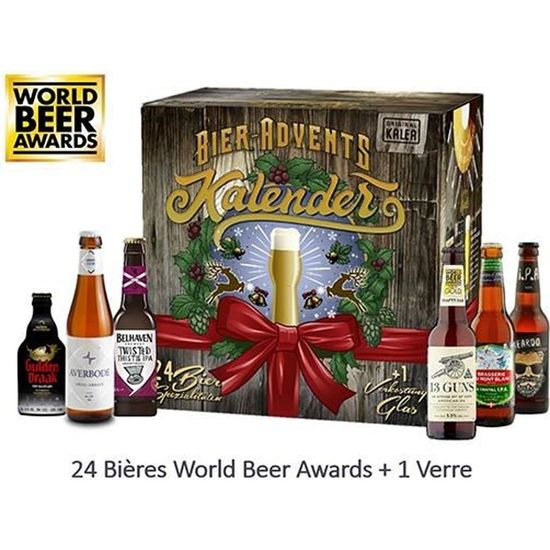 CALENDRIER DE L'AVENT WORLD BEER AWARDS X24 BIERES La cave Cdiscount CALENDRIER DE L'AVENT WORLD BEER AWARDS X24 BIERES La cave Cdiscount