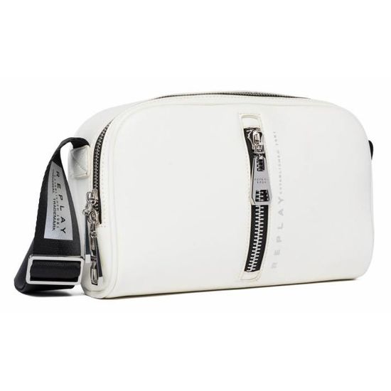 REPLAY Sac à épaule bandoulière Reporter Bag Black Noir