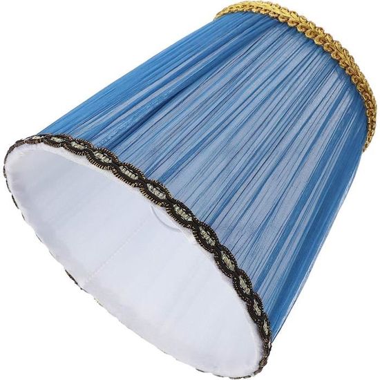 Abat-jour bleu, décoration d'intérieur bleue, abat-jour