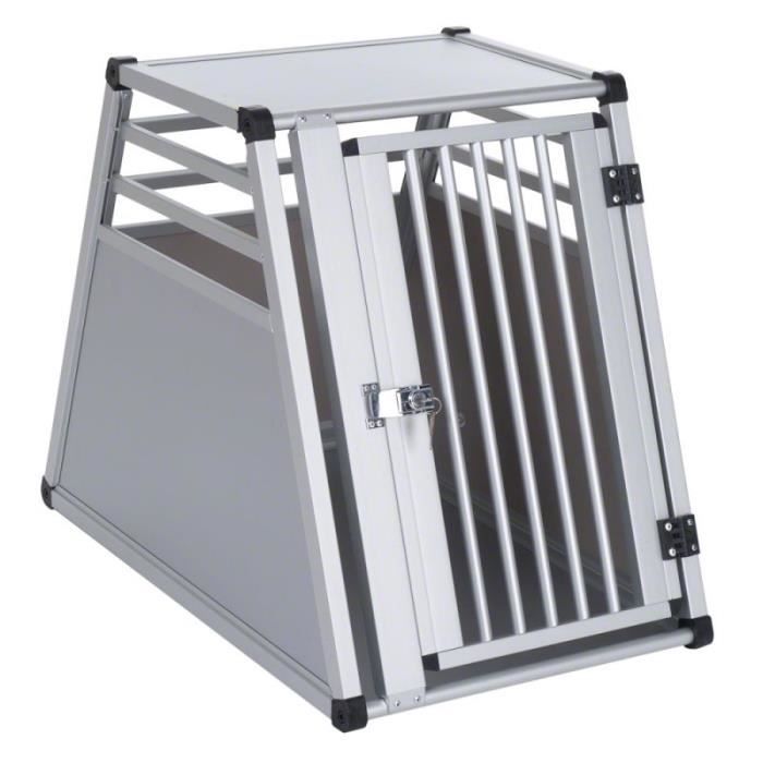 MercartoXL Cage de transport en métal B 50 x T 82 x H 65 cm