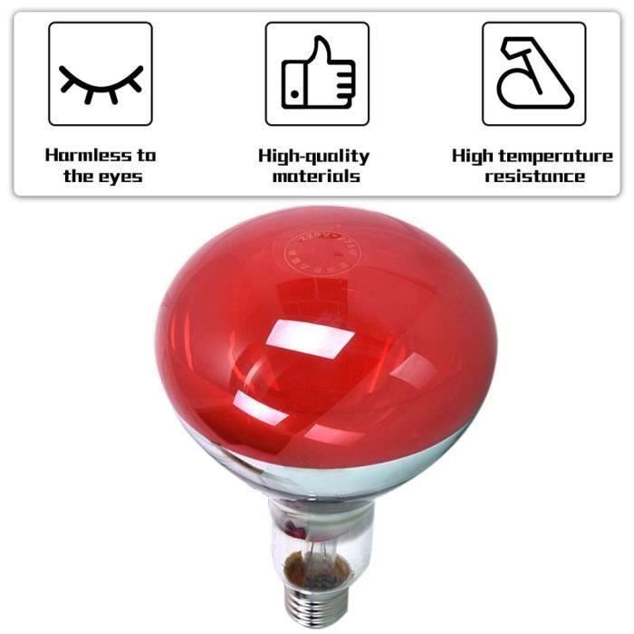 Ampoule infrarouge E27 rouge 275W pour salon de beauté